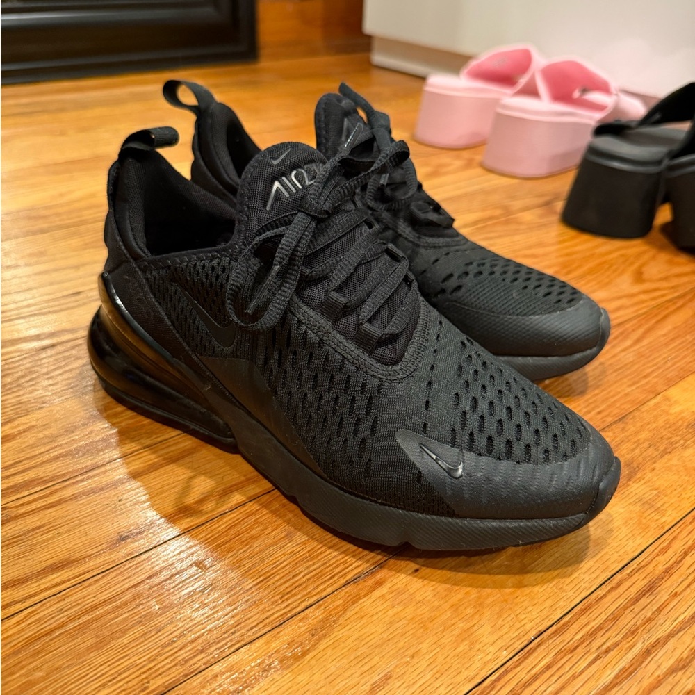 Nike Air Max 270 Black Mesh Sneakers